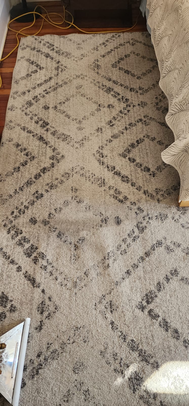 blanquear la alfombra